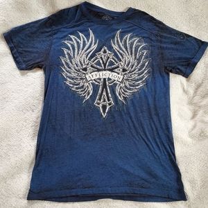 Affliction Live Fast Distressed T-Shirt, Sz XL